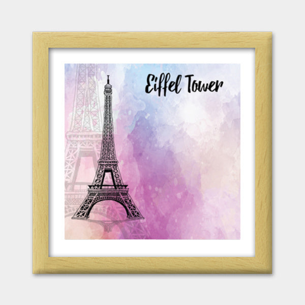 Eiffel Tower - Paris Premium Square Italian Wooden Frames