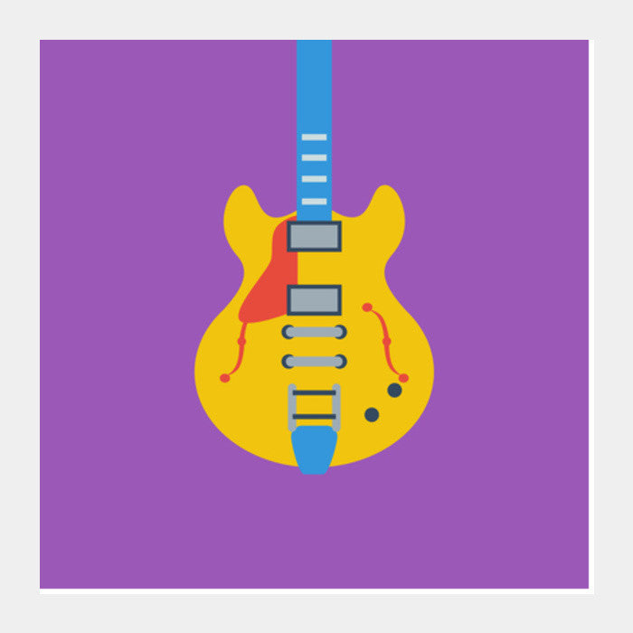 Square Art Prints, Guitar Square Art Prints