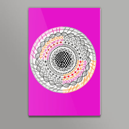 Colourful Geometric Mandala Wall Art