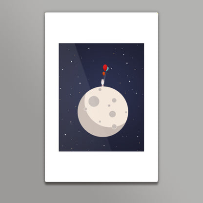 Man on the moon Wall Art