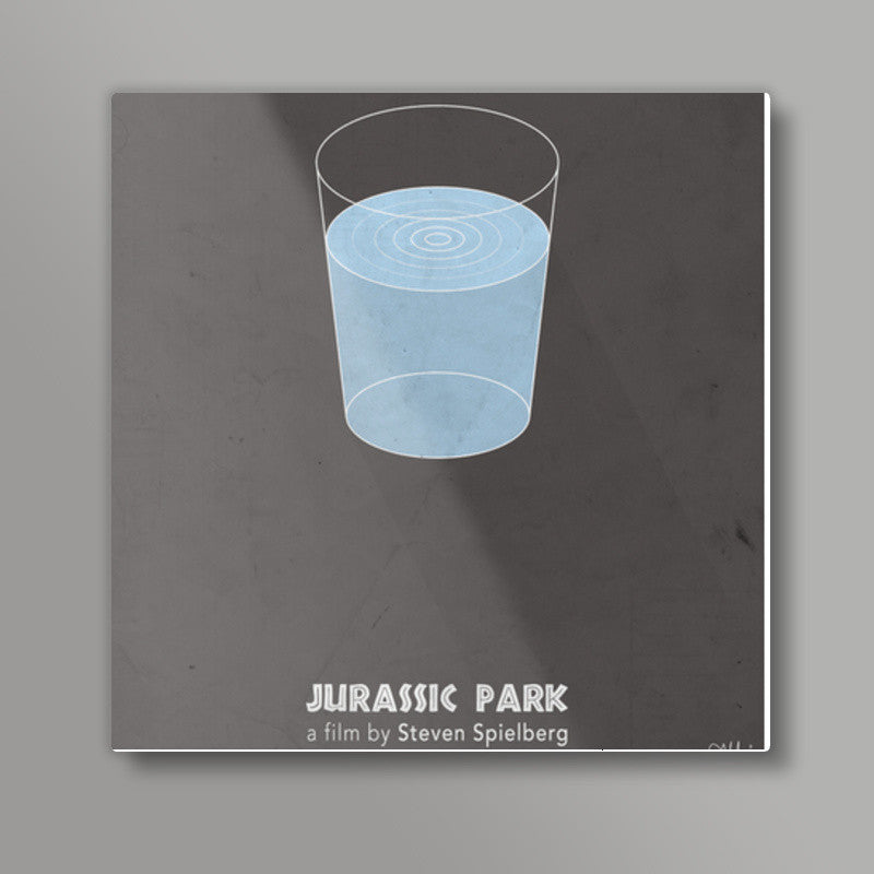 Jurassic Park Minimal Square Art Prints