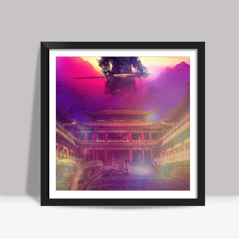 Heavens Warrior Square Art Prints