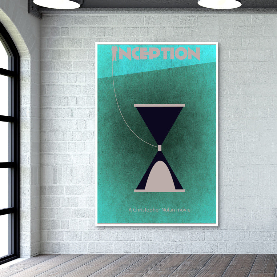 Inception minimalist movie poster Wall Art