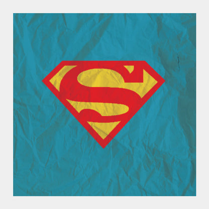 Square Art Prints, SUPERMAN