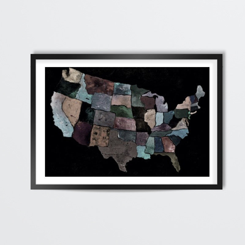 Usa map 1 Wall Art