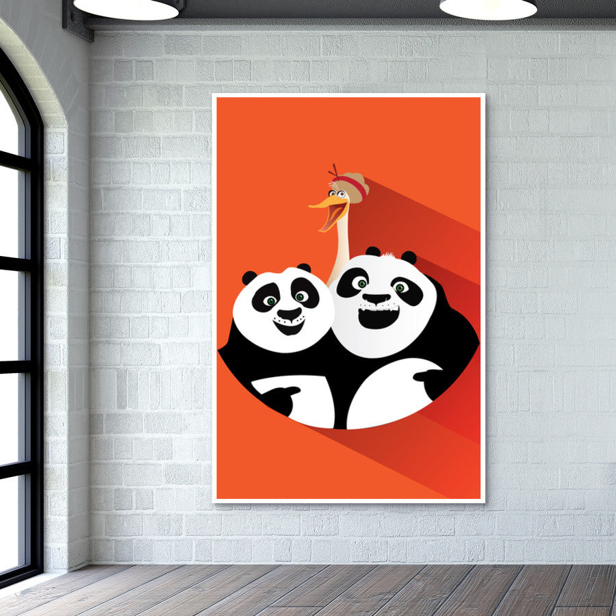 Kung Fu Panda 3 Canvas Movie Poster Wall Print Semi Gloss 24x36 Various Sizes deals