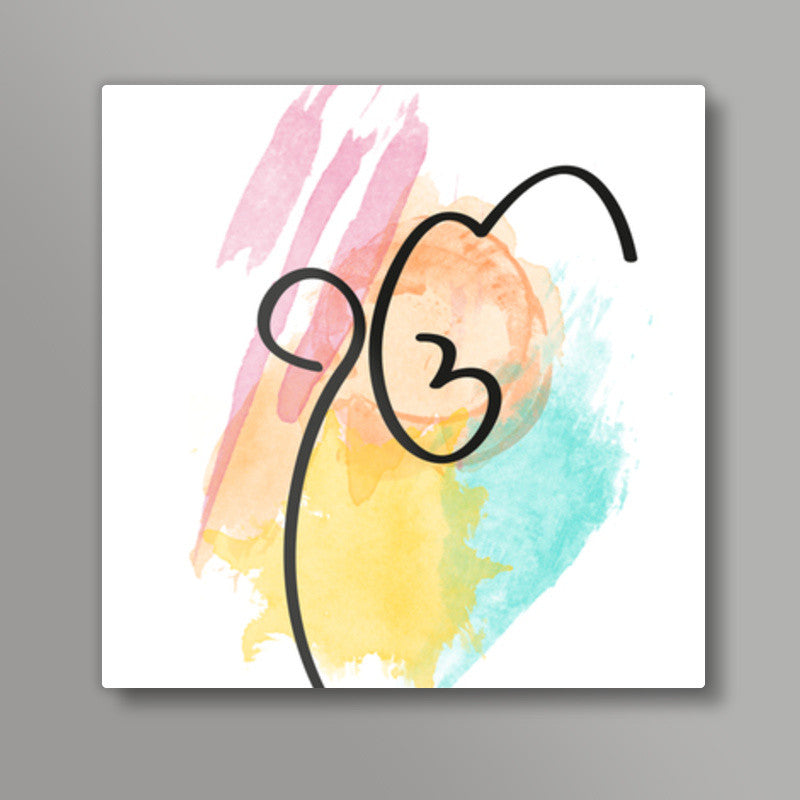 ek onkar Square Art Prints