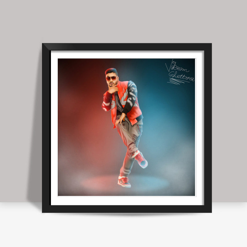 Raftaar 3D DigitPaint Square Art Prints