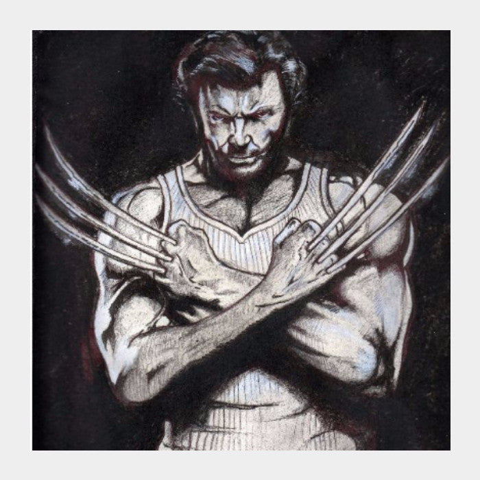 Square Art Prints, Wolverine Square Art Print