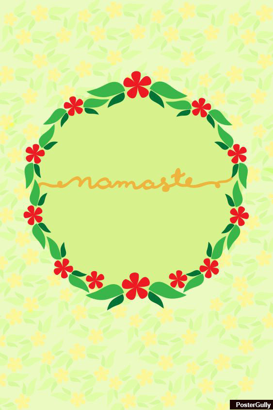 Wall Art, Namaste Typography Artwork