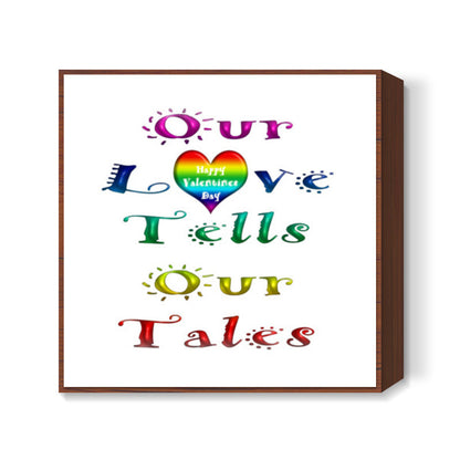 Rainbow Love Tales Square Art Prints