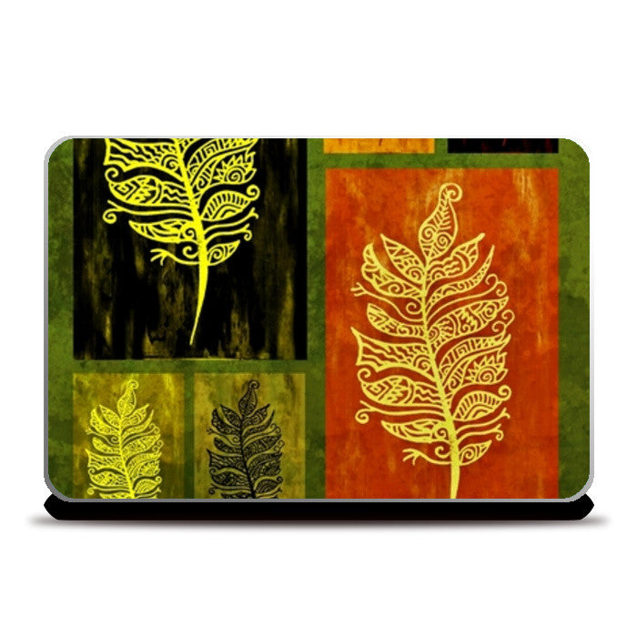 Laptop Skins, Leaf Zenscrawl Laptop Skins