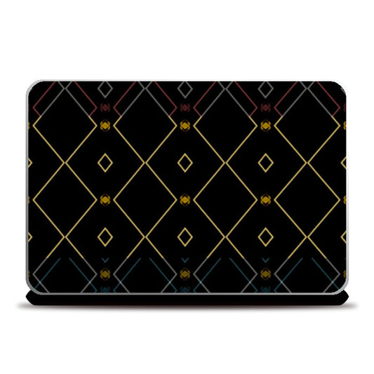 Pattern design in black Laptop Skins