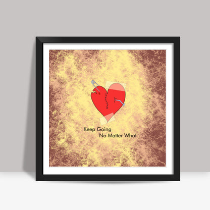 Broken Heart Square Art Prints