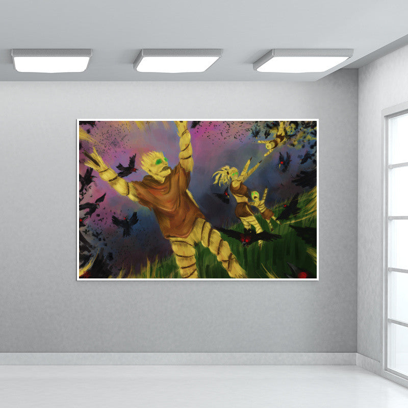 Scare crow conflict Wall Art | Parakram Elisha Ram