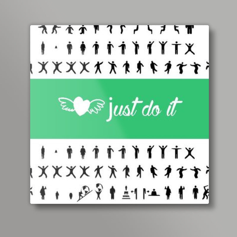 Just Do It Square Art Print