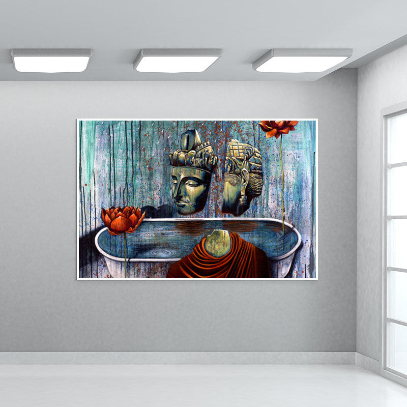 Bodhi Lotus and Tub Wall Art