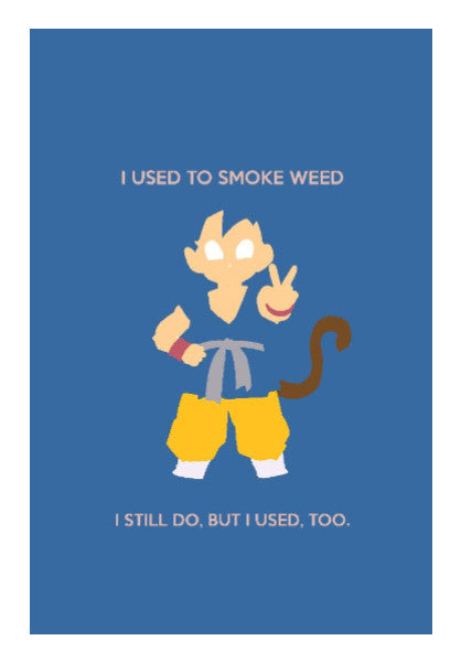 Wall Art, Goku Stoner Dragon Ball Wall Art | Rishabh Bhargava, - PosterGully