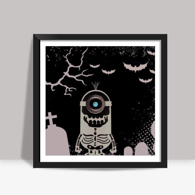 Halloween Minion Square Art Prints