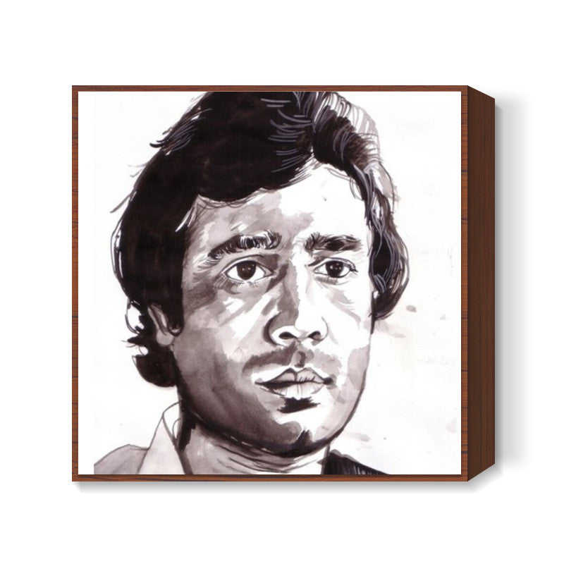 Life is a lot about its philosophy, says Rajesh Khanna Square Art Prints