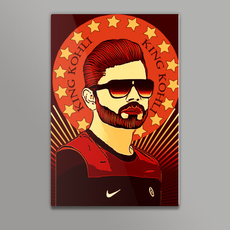 King Virat Kohli Wall Art| Buy High-Quality Posters and Framed Posters ...