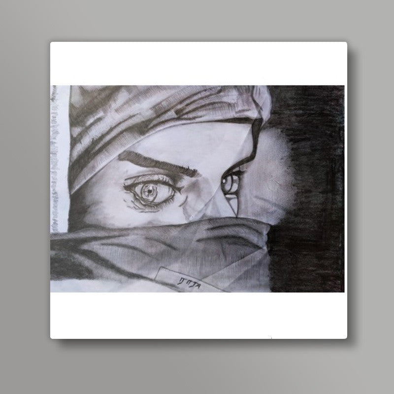 prints of a pencil sketch Square Art Prints