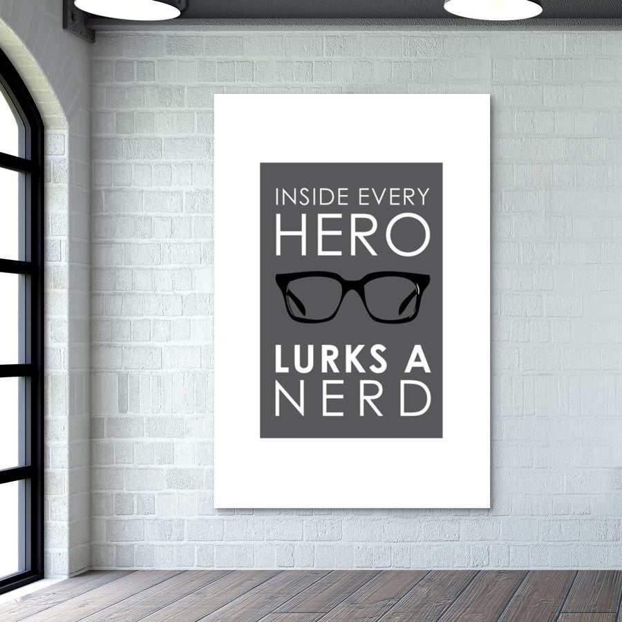 nerd : Akshay kashyap Wall Art