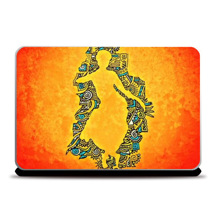 Laptop Skins, Bharatnatyam Zenscrawl 2 Laptop Skins