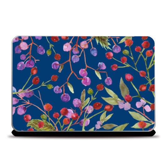 Cute Watercolor Berries Fruit Pattern  Laptop Skins