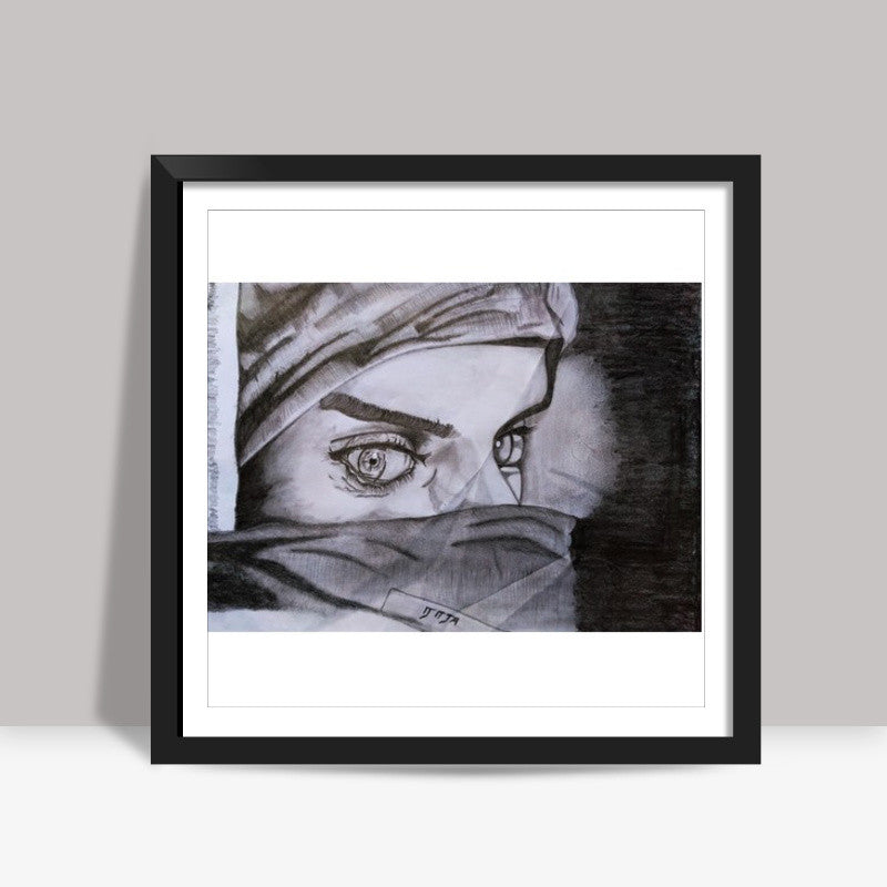 prints of a pencil sketch Square Art Prints