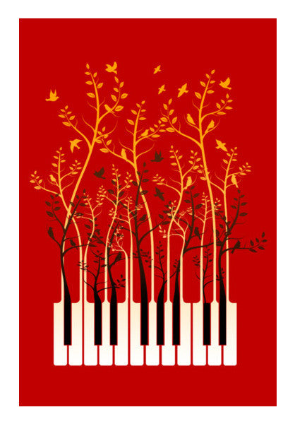 Piano Birds Wall Art