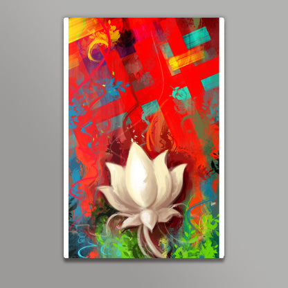 lotus abstract Wall Art | Aniruddha Lele