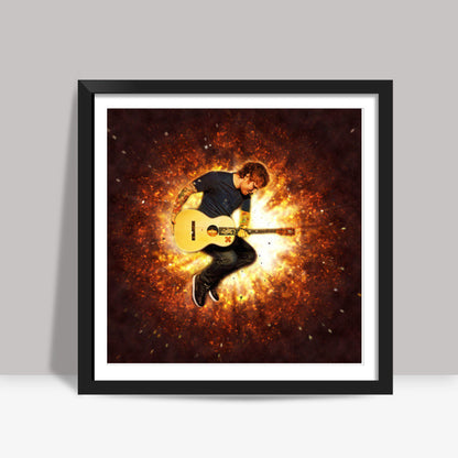 Ed Sheeran Fire Square Art Prints