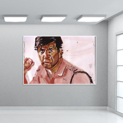 Bollywood action star Sunny Deol plays intense roles with great conviction Wall Art