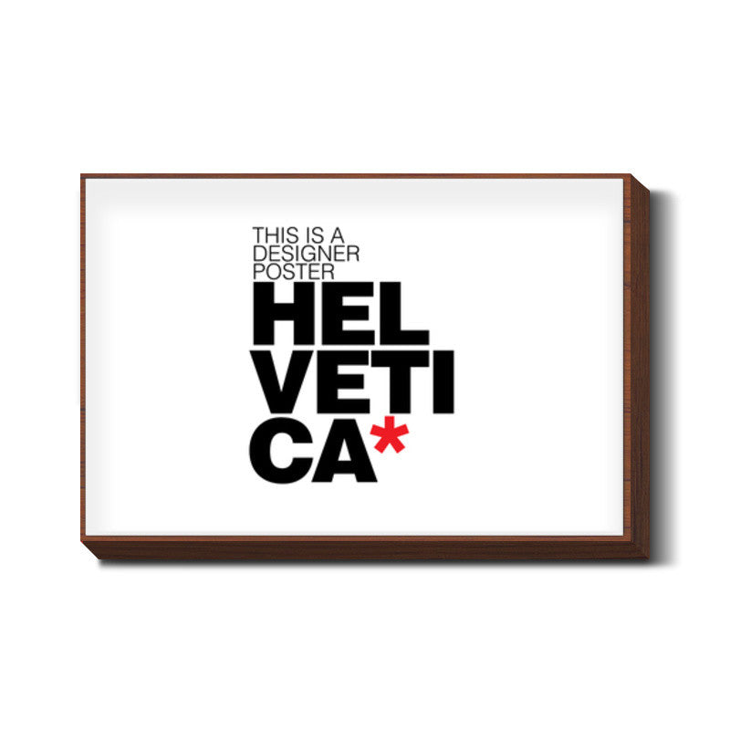 Helvetica love Wall Art