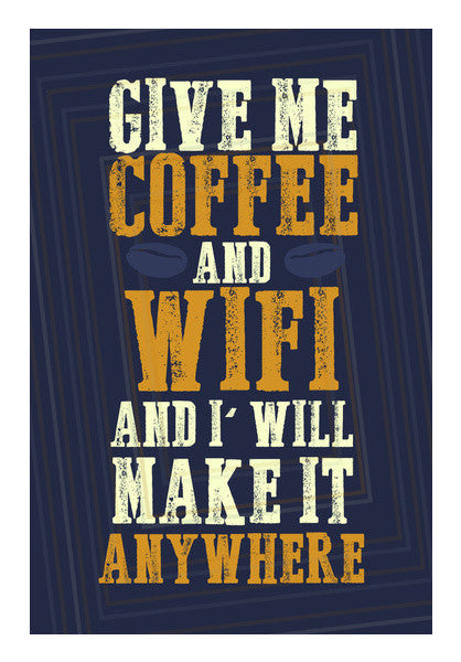 Coffee & WIFI Wall Art