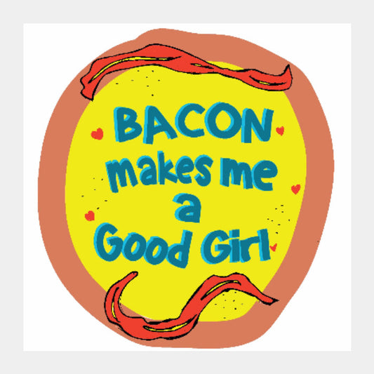 Square Art Prints, Bacon Love Square Art