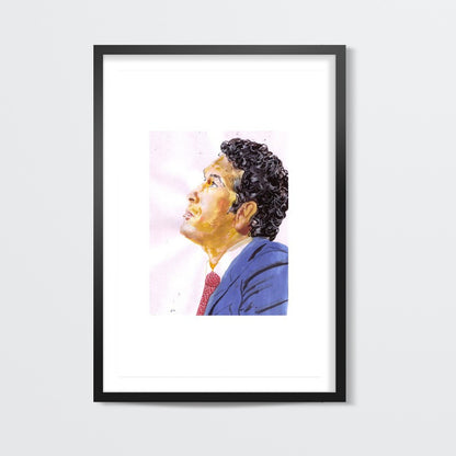 Sachin Tendulkar, the master blaster believes in looking up rather than giving up Wall Art