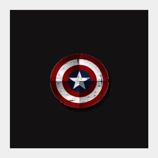 Square Art Prints, CAPTAIN AMERICA ART | Alok kumar, - PosterGully