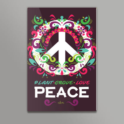 Peace Slogan Wall Art