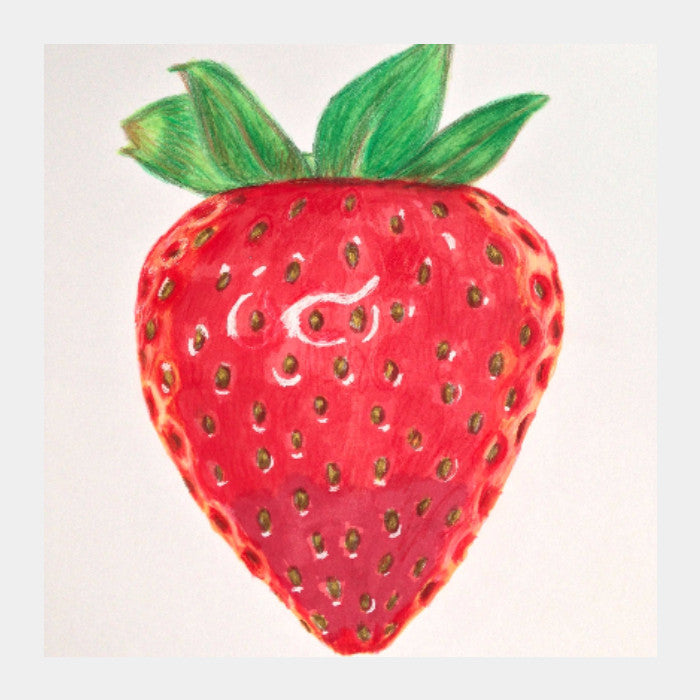 Square Art Prints, Strawberry Artwork