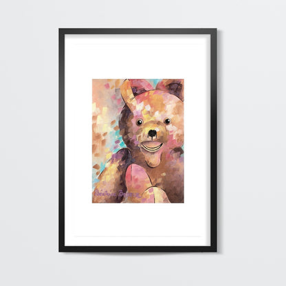 Teddy bear mural Wall Art