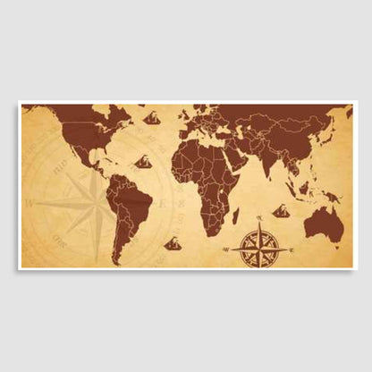 World Map Wall Poster Door Poster