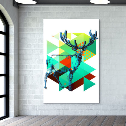 Deer Graphing Wall Art | Lotta Farber