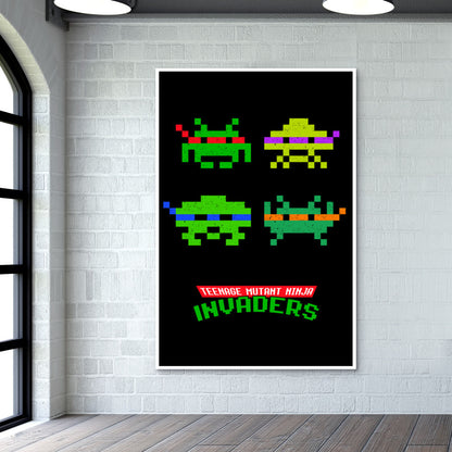 Teenage mutant ninja invaders Wall Art