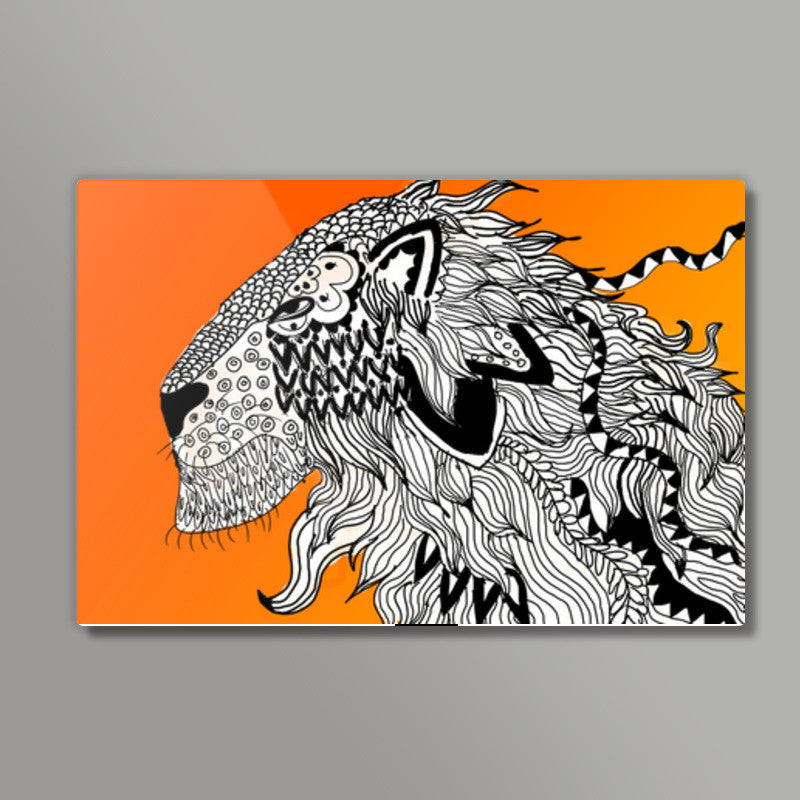 Majestic Lion Print Wall Art