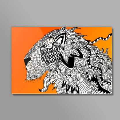 Majestic Lion Print Wall Art