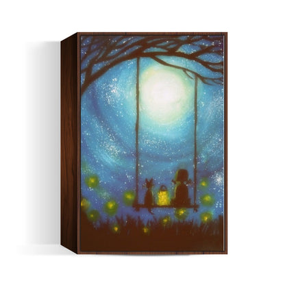 Stars and fireflies Wall Art