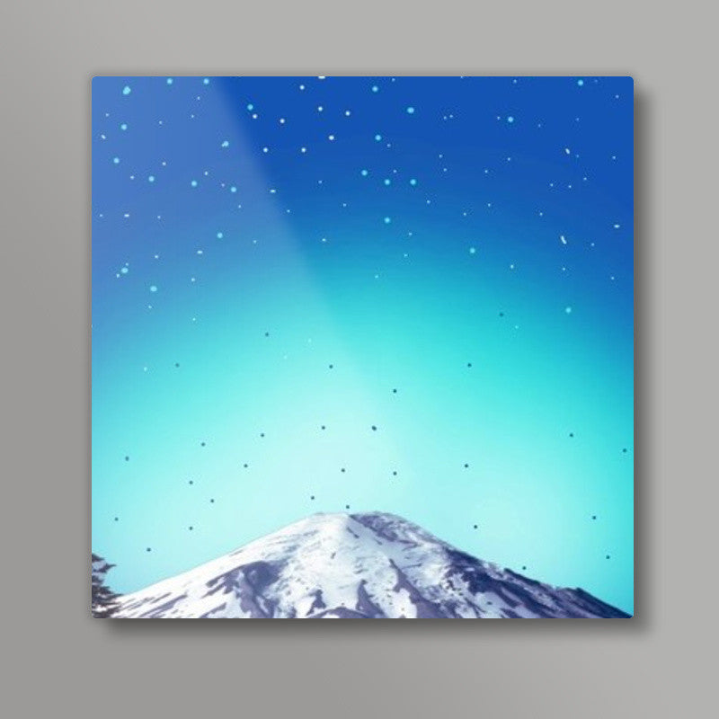 heaven Mountain Square Art Prints