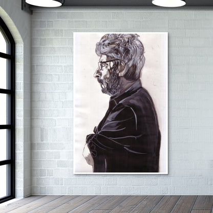 Sanjay Leela Bhansali is the man in black Wall Art